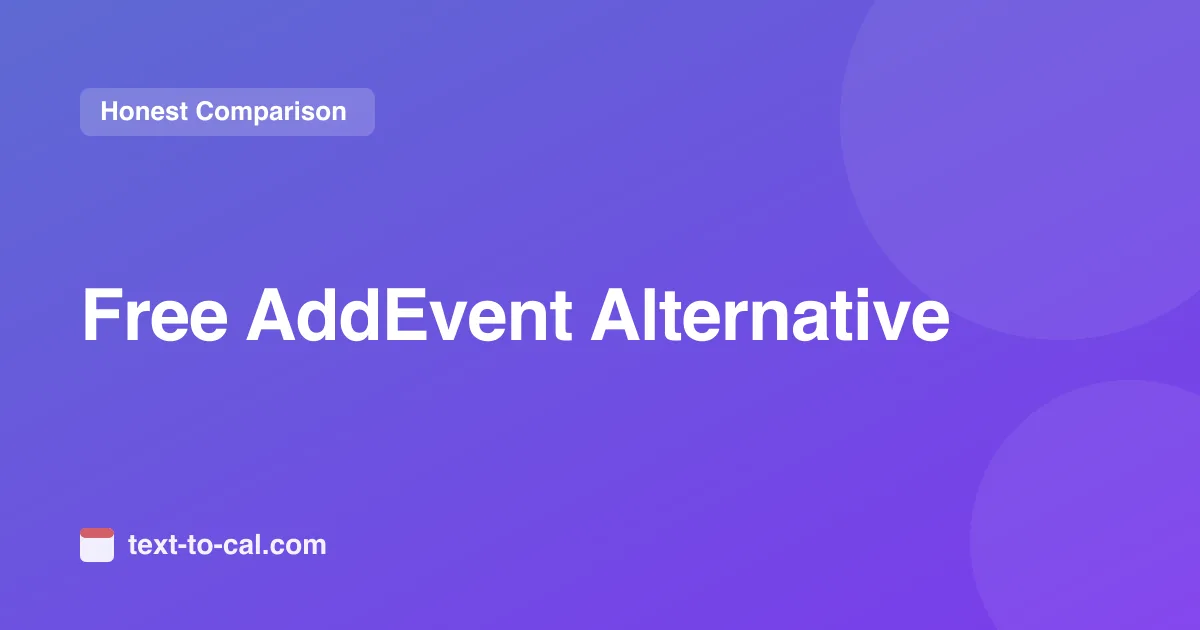 Free AddEvent Alternative for Calendar Events (2026)